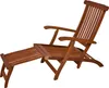 A wooden deckchair with an extended footrest, shown against a white background. Náhľad obrázku produktu