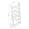 A diagram of a ladder shelf with dimensions. Anteprima dell’immagine prodotto