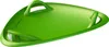 A green plastic sled plate with handles, shown from a diagonal angle against a white background. Anteprima dell’immagine prodotto