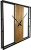 Orologio quadrato in rovere Loft Quadrato in metallo 80cm Anteprima dell’immagine prodotto 1