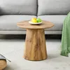 Runder Couchtisch 50 cm, Naturholzoptik, MDF, Produktbild-Vorschau 6