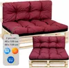 Súprava vankúšov z paliet: zadný vankúš 40x120 cm a sedací Náhľad obrázku produktu 1