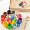 Montessori dřevěná hračka Kuličky v kelímcích 3 cm Náhled obrázku produktu 10