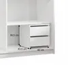 BEAUTYSOFA | Schubkasteneinsatz SMART II 40 cm Weiß – Produktbild-Vorschau 4