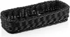 A black woven basket on a white background. Náhľad obrázku produktu