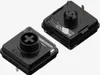 Two black mechanical keyboard switches are shown against a white background. Produktbild-Vorschau
