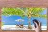 MuchoWow® Schreibtischunterlage Palme - Strandkorb - Produktbild-Vorschau 3