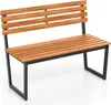 COSTWAY Gartenbank Holz, Holzbank, 2-Sitzer Sitzbank aus Produktbild-Vorschau 1