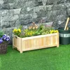 Klappbares Hochbeet aus Massivholz, wetterbeständig mit Produktbild-Vorschau 2