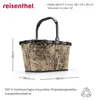 reisenthel carrybag Einkaufskorb Jacquard Brown Tragekorb Produktbild-Vorschau 3