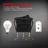 12V 20A DC LED Punktlicht Auto Boot runder Wippschalter Produktbild-Vorschau 4
