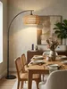 lampadaire 183cm Salon avec abat-jour en rotin, Lampadaire Voir les images du produit 7