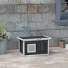 PawHut kattenhuis, buitenkattenhol van hout, met krabmat en Productafbeelding-voorbeeld 2
