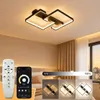 Deckenlampe LED 40W 42 × 34 × 5cm Schwarze Wohnzimmerlampe Produktbild-Vorschau 1