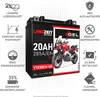 LANGZEIT YTX20CH-BS GEL Motorradbatterie 12V 20Ah 285AEN Produktbild-Vorschau 2