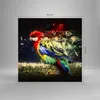 Bilder auf glas - Papagei Vogel Feder - 60x60cm - Produktbild-Vorschau 3