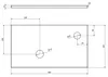 Sapho MINOR Waschbecken Platte 40x22,5cm, Waschtischarmatur Produktbild-Vorschau 2