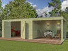 Gartenhaus Modell QB-Line 12,60 m² + 300 cm Anbau Produktbild-Vorschau 10