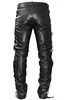 Lederhose lederjeans bikerjeans Büffelleder seitlich Produktbild-Vorschau 3