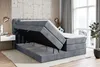 ALTDECOR Boxspringbett mit 2 Matratzen und Topper - 160x200 Produktbild-Vorschau 3
