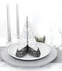 Airlaid Serviette Barock Silber in Schwarz, 40 x 40 cm, 50 Produktbild-Vorschau 8