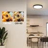 ZMH LED stropní svítidlo černé ploché stropní svítidlo 23 Náhled obrázku produktu 6