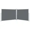 vidaXL Tenda laterale estensibile antracite 120 x 1000 cm Anteprima dell’immagine prodotto 1