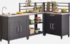 An outdoor kitchen unit with a sink, countertop, and storage cabinets. Anteprima dell’immagine prodotto