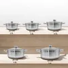 Kochtopfset 10-teilig – Edelstahl – Induktion – Glasdeckel Produktbild-Vorschau 2