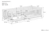 Kinderbett niedriges Bodenbett Kiefer natur 80x180 Produktbild-Vorschau 2