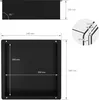 LuxeBath Wandnische aus Edelstahl, 30x30x10 cm, Schwarz, Produktbild-Vorschau 6