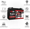 Langzeit Gel Motorradbatterie YTX9-BS 9Ah 12V Produktbild-Vorschau 2