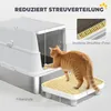 PawHut Katzenklo XL Katzentoilette aus Edelstahl mit Produktbild-Vorschau 9