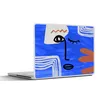 MuchoWow® Laptop Aufkleber Sticker Cover Porträt - Blau - Produktbild-Vorschau 1