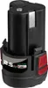 A close-up studio shot of a black power tool battery pack. Náhled obrázku produktu