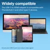 MMOBIEL USB-C zu HDMI Kabel 2 m -4K@30Hz Geflochtenes Produktbild-Vorschau 4