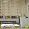 3D-Wandpaneele PVC | Steinoptik | Honig Sandstein - 10 Produktbild-Vorschau 2