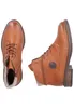 Two brown leather boots are shown against a white background. One boot is shown from the side, and the other is shown from the front. Produktbild-Vorschau