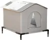 Winterliches Katzenhaus für draußen, isolierte Produktbild-Vorschau 1