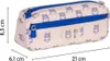 Dvoukomorové penál béžové s sovou MILAN 21 x 8,5 cm Náhled obrázku produktu 4