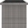 vidaXL 9-tlg. Garten-Essgruppe mit Kissen Poly Rattan Grau Produktbild-Vorschau 23