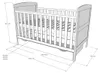 Babybett Kinderbett 70x140 cm mit Matratze & Schublade Produktbild-Vorschau 7