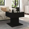 vidaXL LED konferenční stolek černý 50x50x45 cm materiál na Náhled obrázku produktu 4