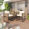 An outdoor patio setting with a dining set and plants. Produktbild-Vorschau