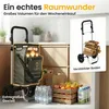 Einkaufstrolley klappbar mit Lufträdern 45 kg – Produktbild-Vorschau 6