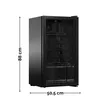 YUNA Cool-View GKS90B Glastürkühlschrank, 89 L – schwarz Produktbild-Vorschau 2