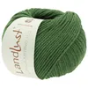 A ball of green yarn with a label. Produktbild-Vorschau