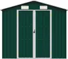 vidaXL Szopa ogrodowa zielona 205x129x183 cm stal Podgląd zdjęcia produktu 1