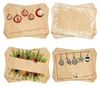 4 x 50 Weihnachtsetiketten in Kraftpapier-Optik 7,4 x 5,2 Produktbild-Vorschau 1