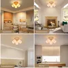ZMH Deckenstrahler 3 Flammig Rund Holz LED Deckenlampe Produktbild-Vorschau 7